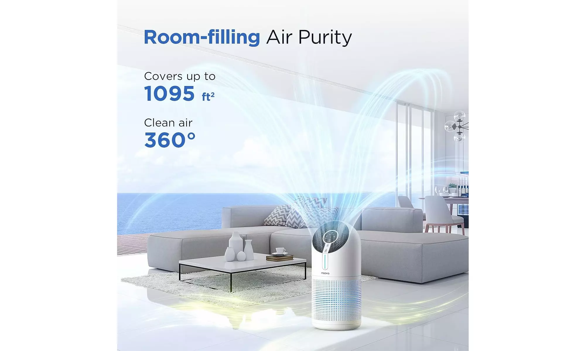 Air Purifiers for Home Large Room H13 HEPA Filter Air Cleaner for Pets