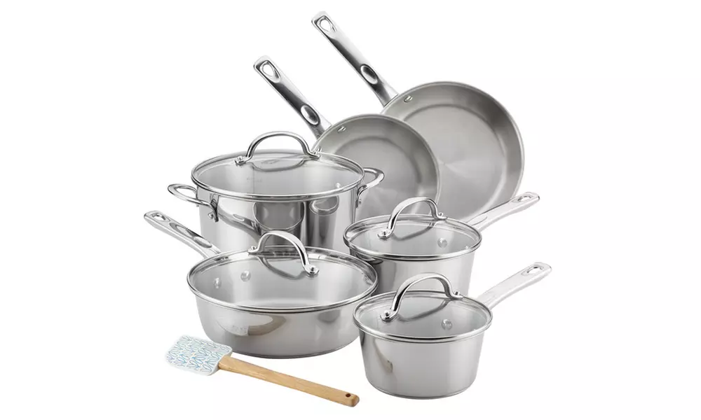 Ayesha Curry Home Collection Stainless Steel Cookware Set 11pc - Second Medium
