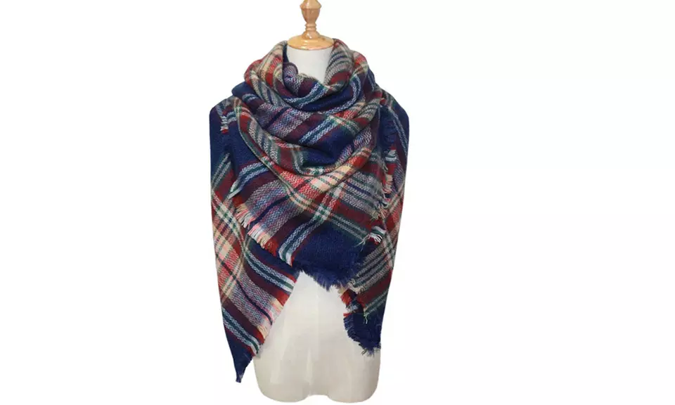 Women's Wrap Shawl Oversized Blanket Scarf - Second Medium