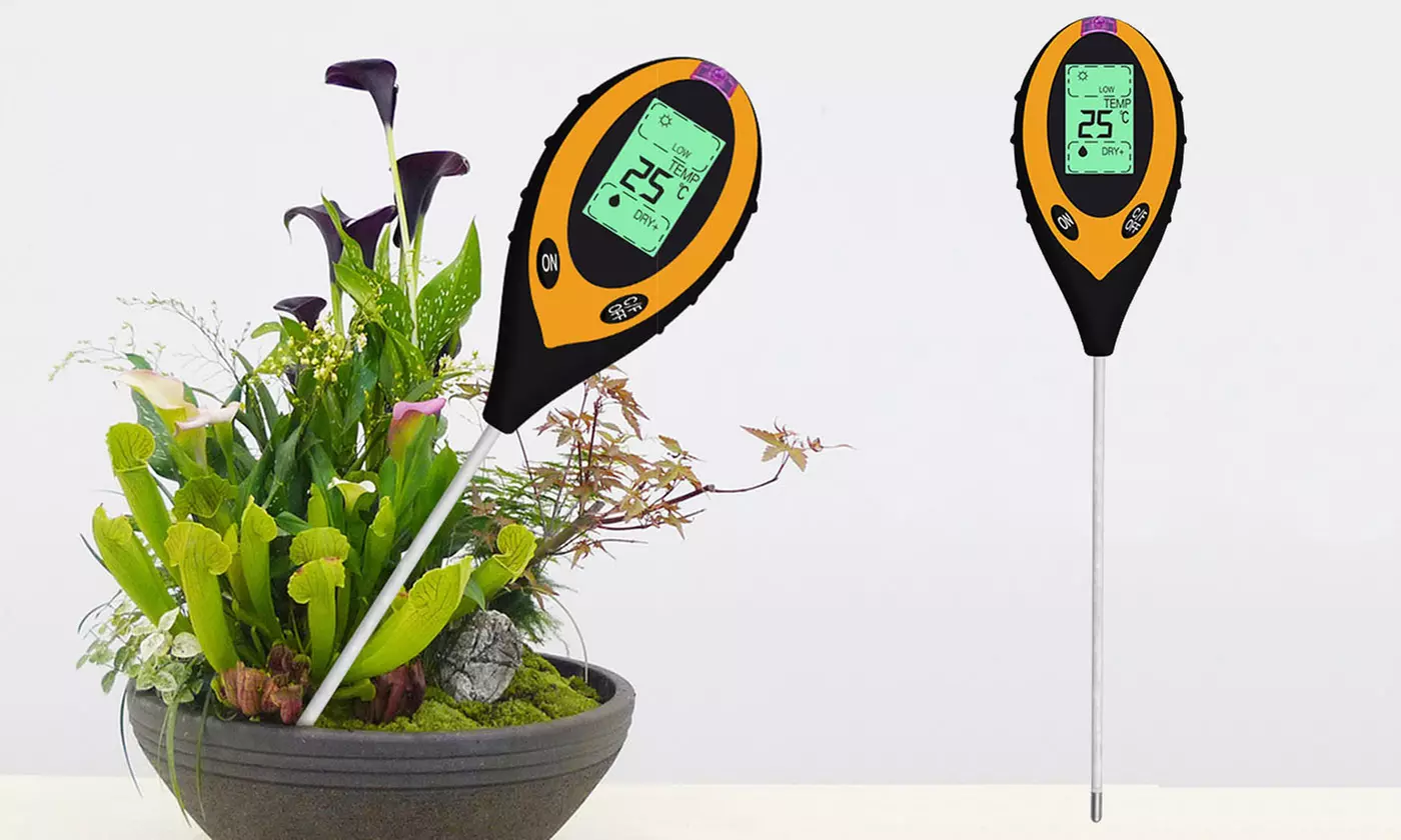 4-in1 Soil Temperature/ Moisture/ Light/ PH Tester for Garden Plants - Primary Image
