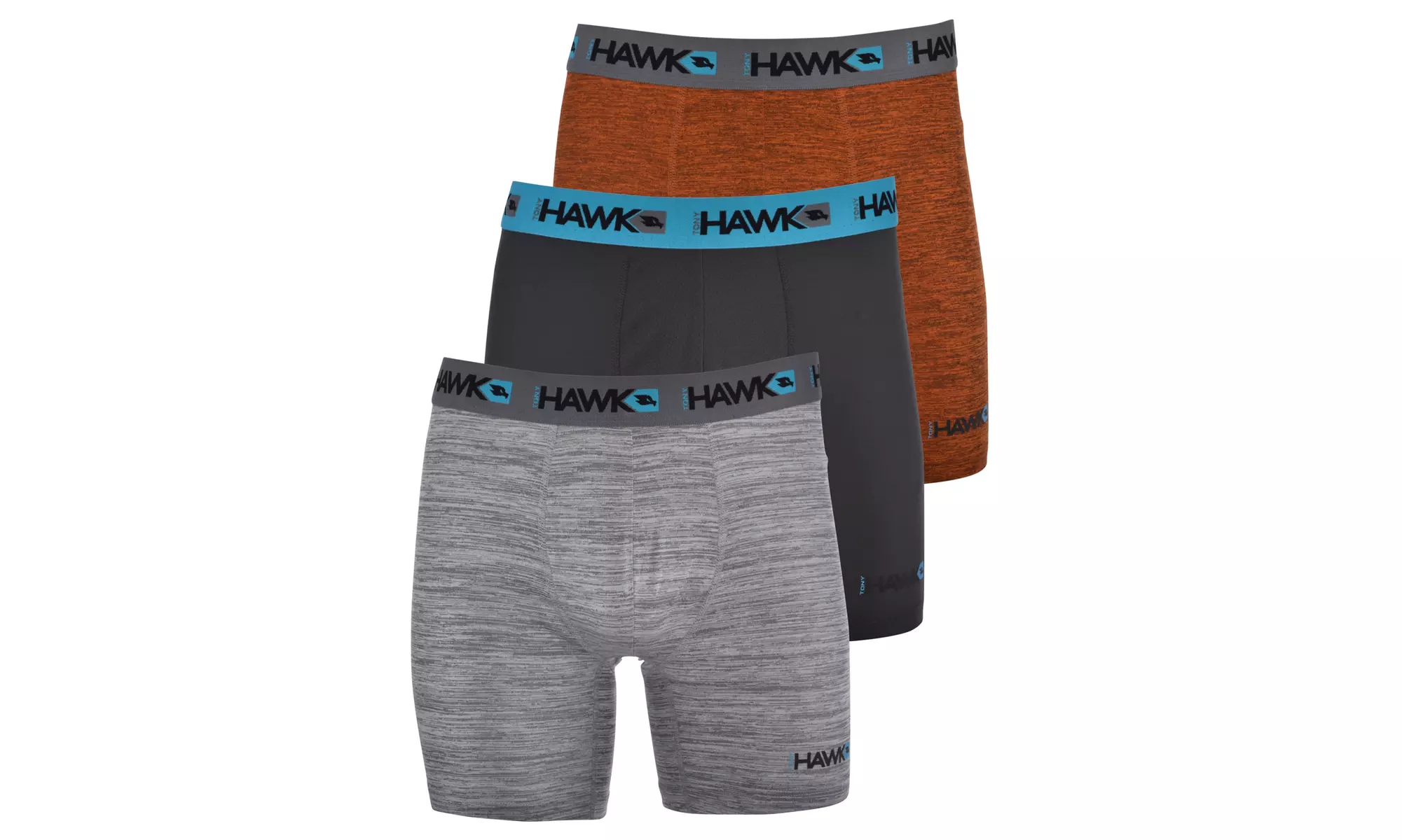 Tony Hawk Mens Performance Boxer Briefs - 12-Pack Tagless Mystery Colors