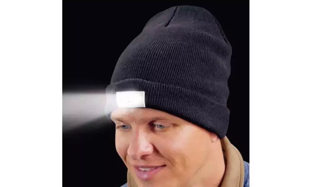 LED Light Knit Beanie Hat - Second Medium