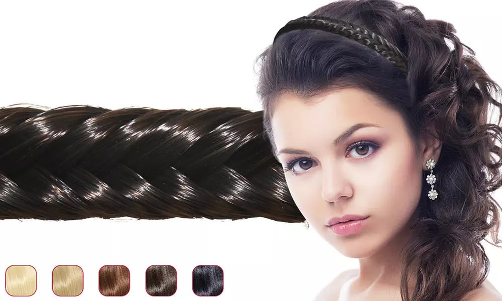 Fish Tail Braid Hair Extension Band - Primary Image