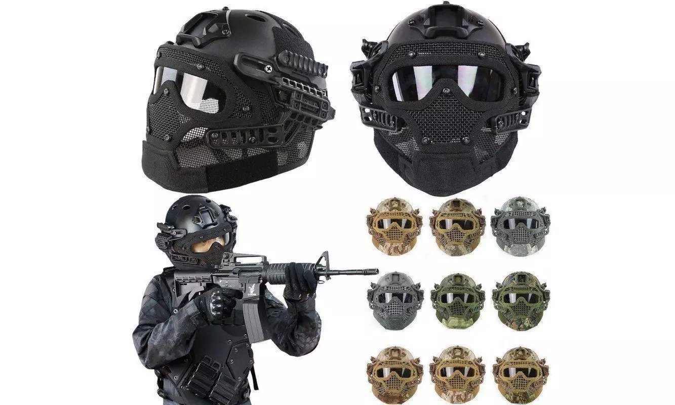 Protective Goggles G4 System Full Face Mask Helmet Airsoft Paintball - Primary Image