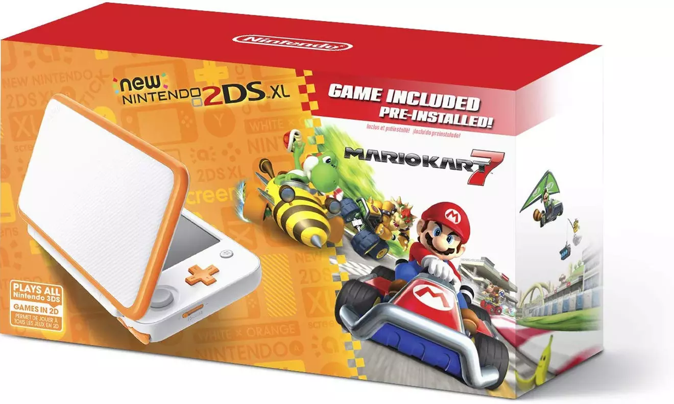 Nintendo 2DS XL w/ Mario Kart 7 Pre-installed  - Second Medium