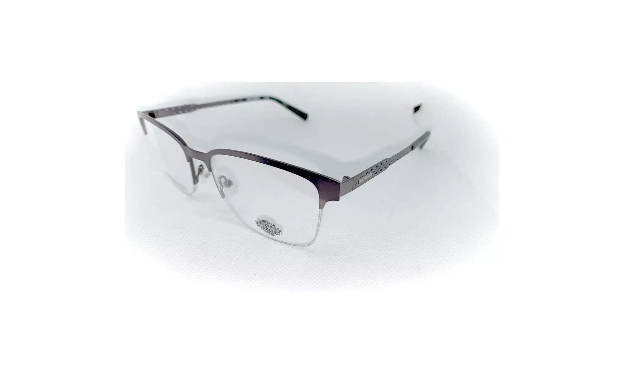 Harley Davidson Men Eyeglasses HD0835-009 Matte Gunmetal Frame / Demo Lenses - Primary Image