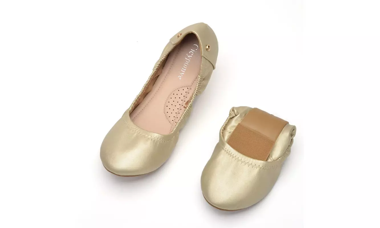 Women Commuter Shoes Foldable Ballerina Flats