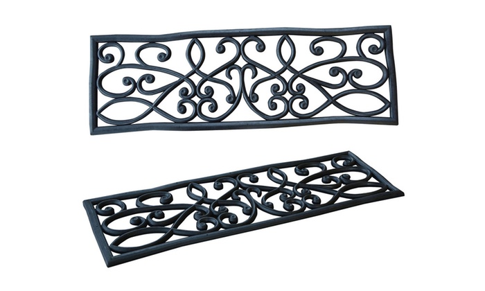 Buffalo Tools Set Of 4 Rubber Scrollwork Stair Tread Groupon