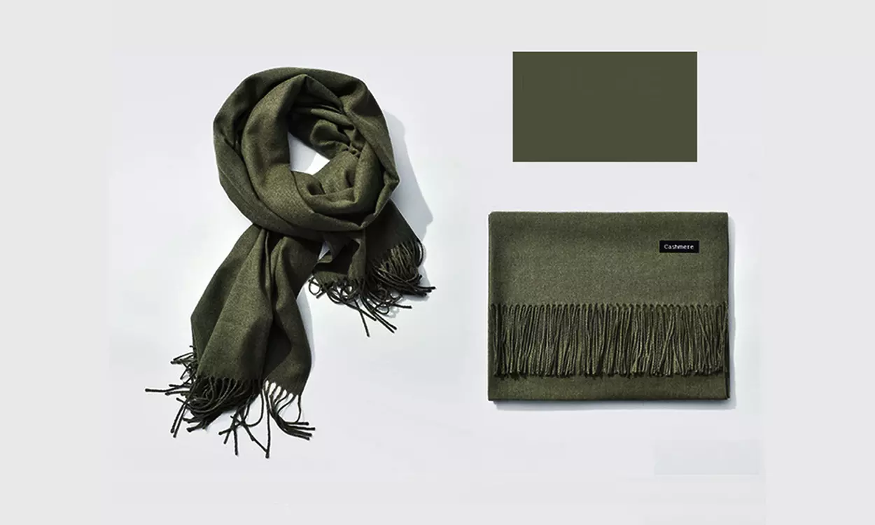 Cashmere Shawls With Soft Fringe