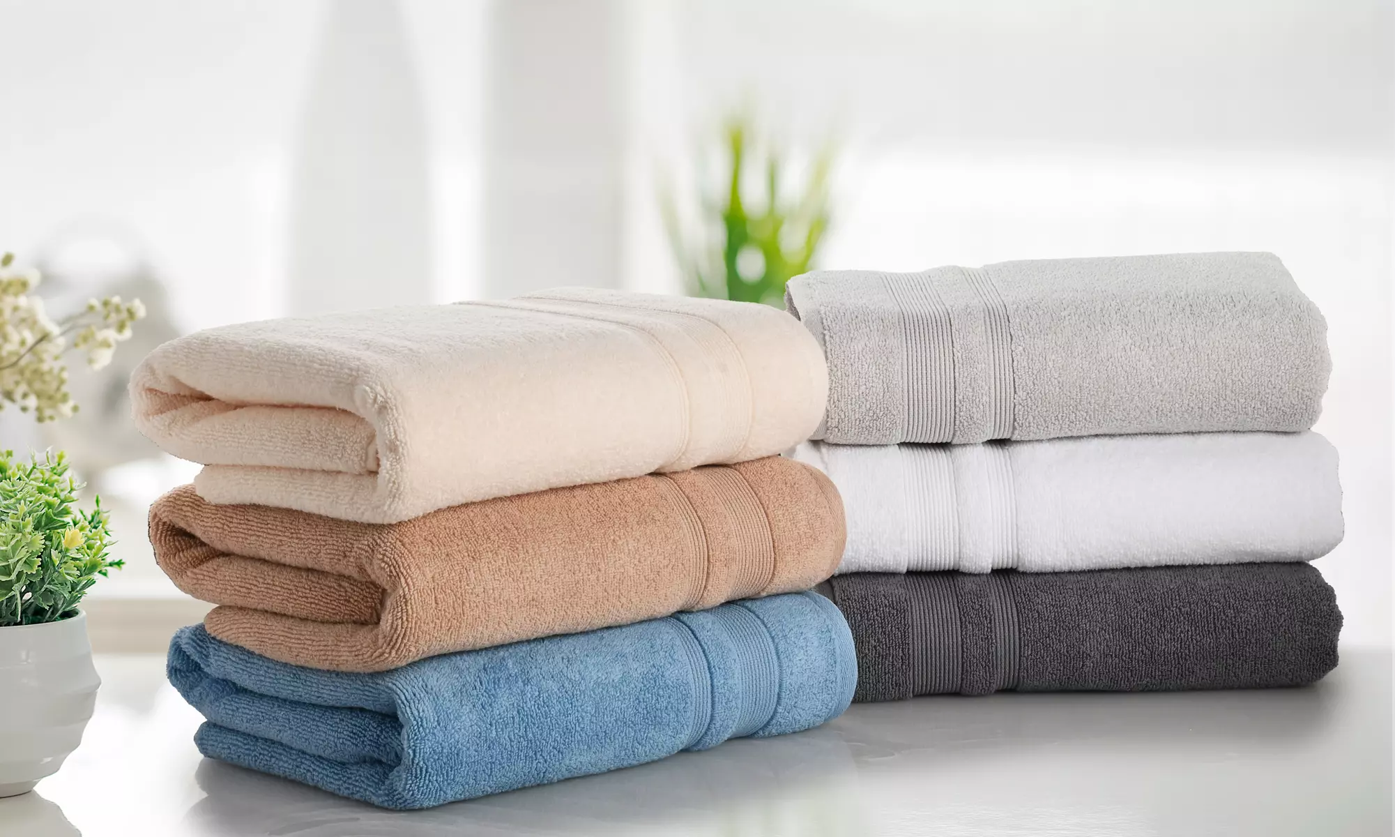 Kathy Ireland 4 Pack Zero Twist Cotton Plush Bath Towel Set 