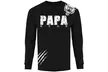 Men's Papa Bear Shoulder Growl Long Sleeve Shirts - Second Medium