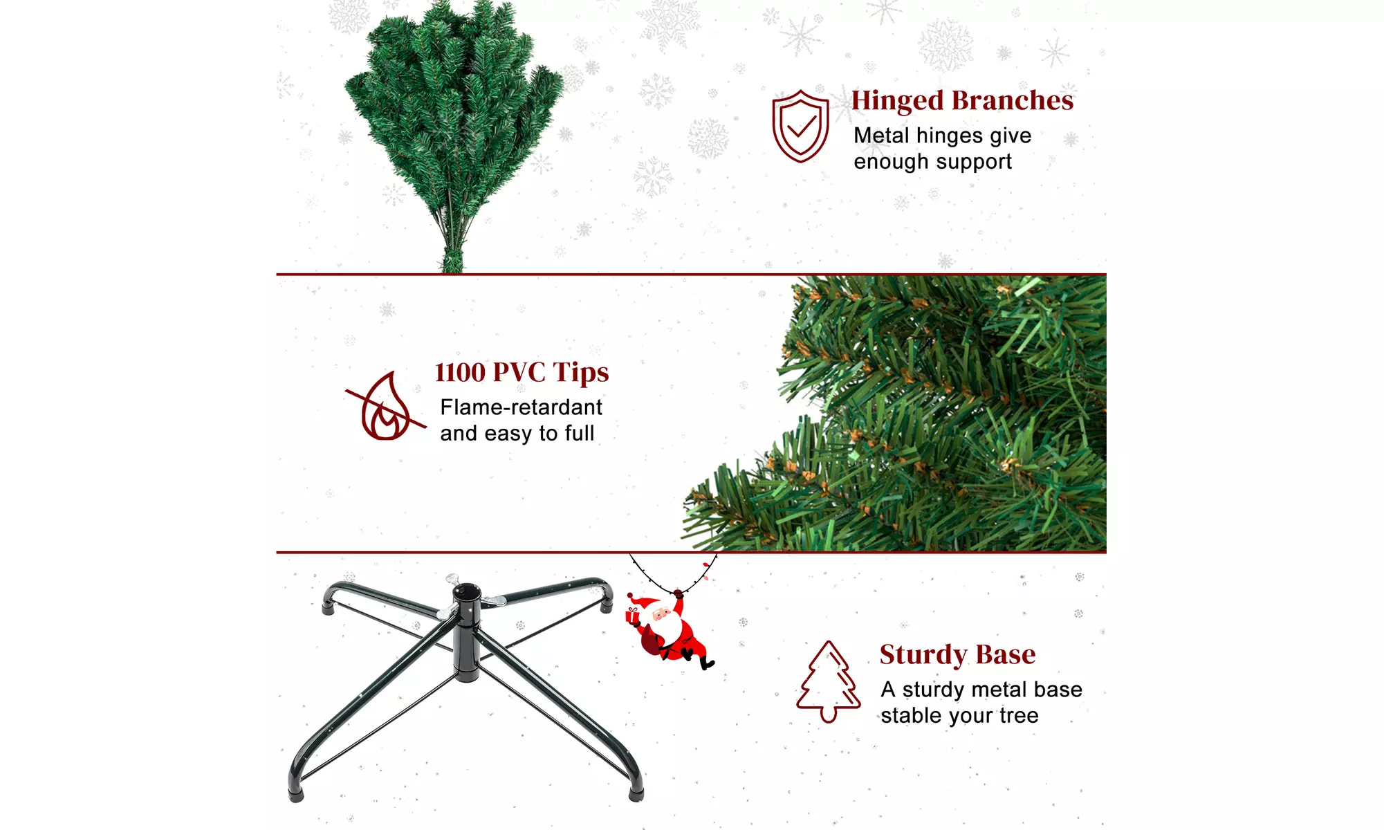 Alightup 7ft 1334 Branch Christmas Tree
