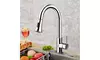 Costway Kitchen Faucet Single Handle Brushed Nickel w/Pull Down Dual Sprayer New