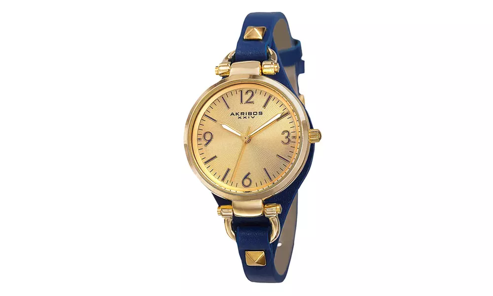 Akribos XXIV Ladies Quartz Thin Strap Bracelet Watch AKGP761