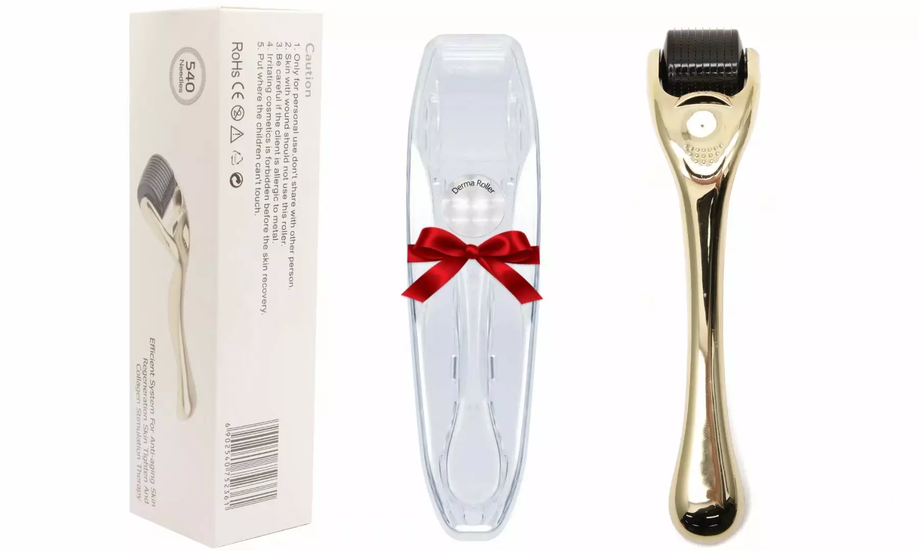 Derma Roller Cosmetic Microneedling Kit Titanium Micro Needles for Hair Growth - Second Medium