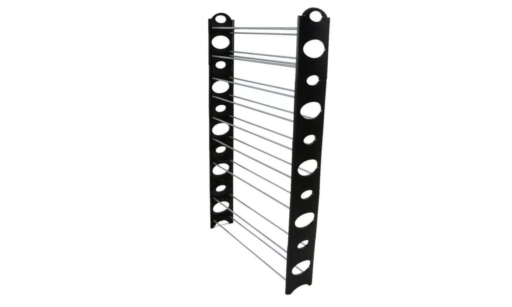 10-Tier Shoe Rack 50 Pair Wall Bench Shelf Closet Organizer Storage Box Stand - Second Medium