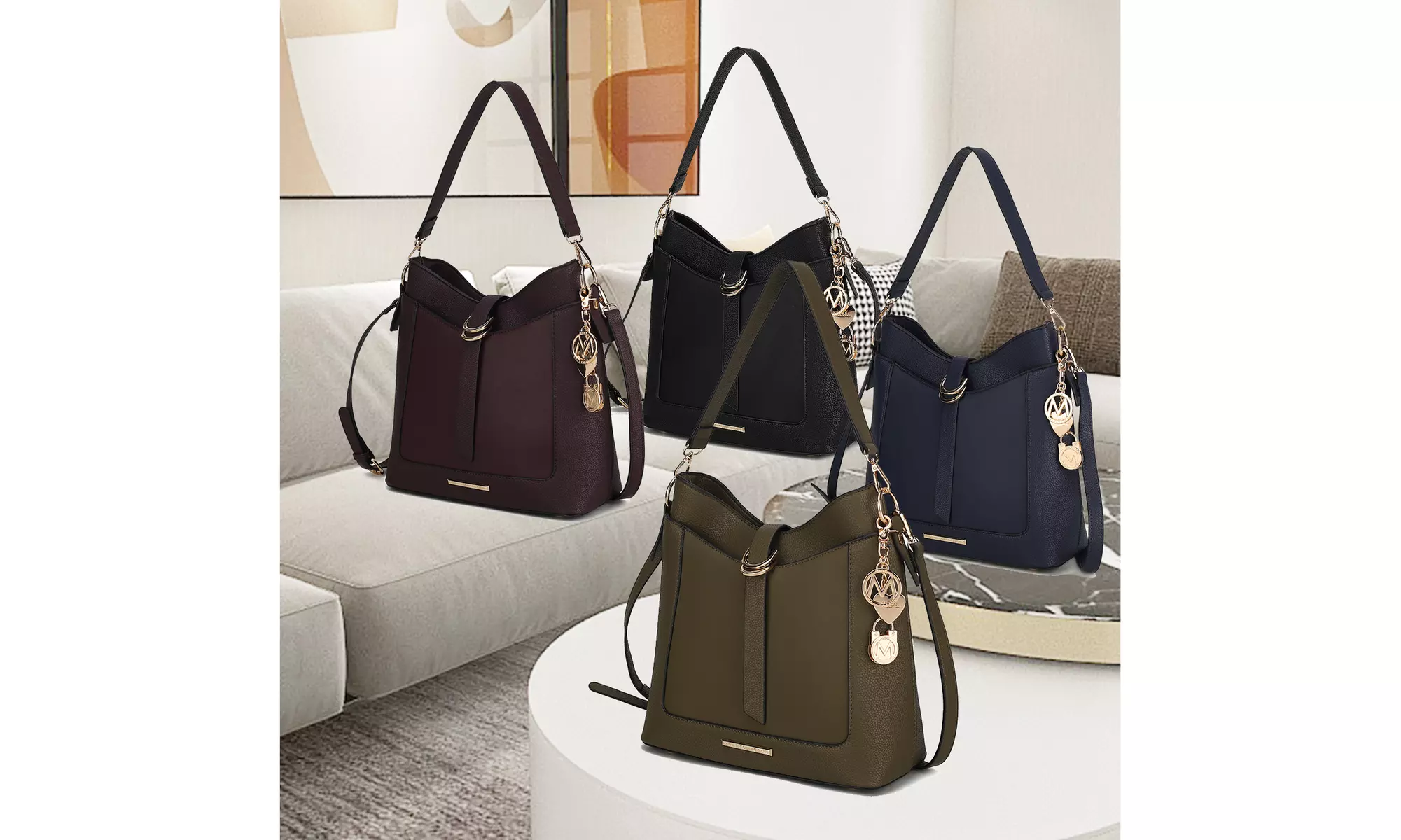 MKF Collection Geneva Vegan Leather Women's Shoulder Bag by Mia K - Primary Image