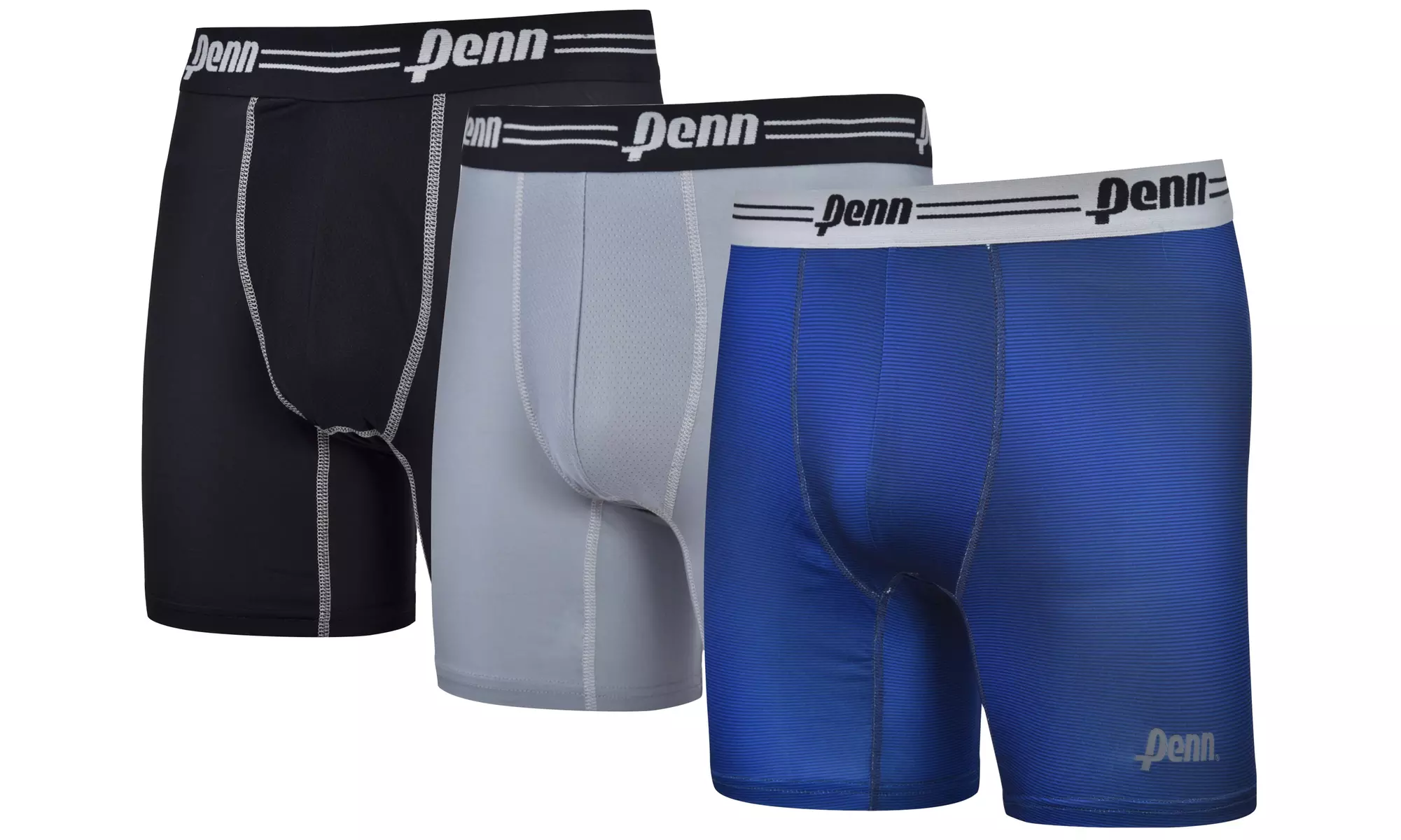 PENN Mens Performance Boxer Briefs - 12 Pack Tagless No Fly Mystery Colors