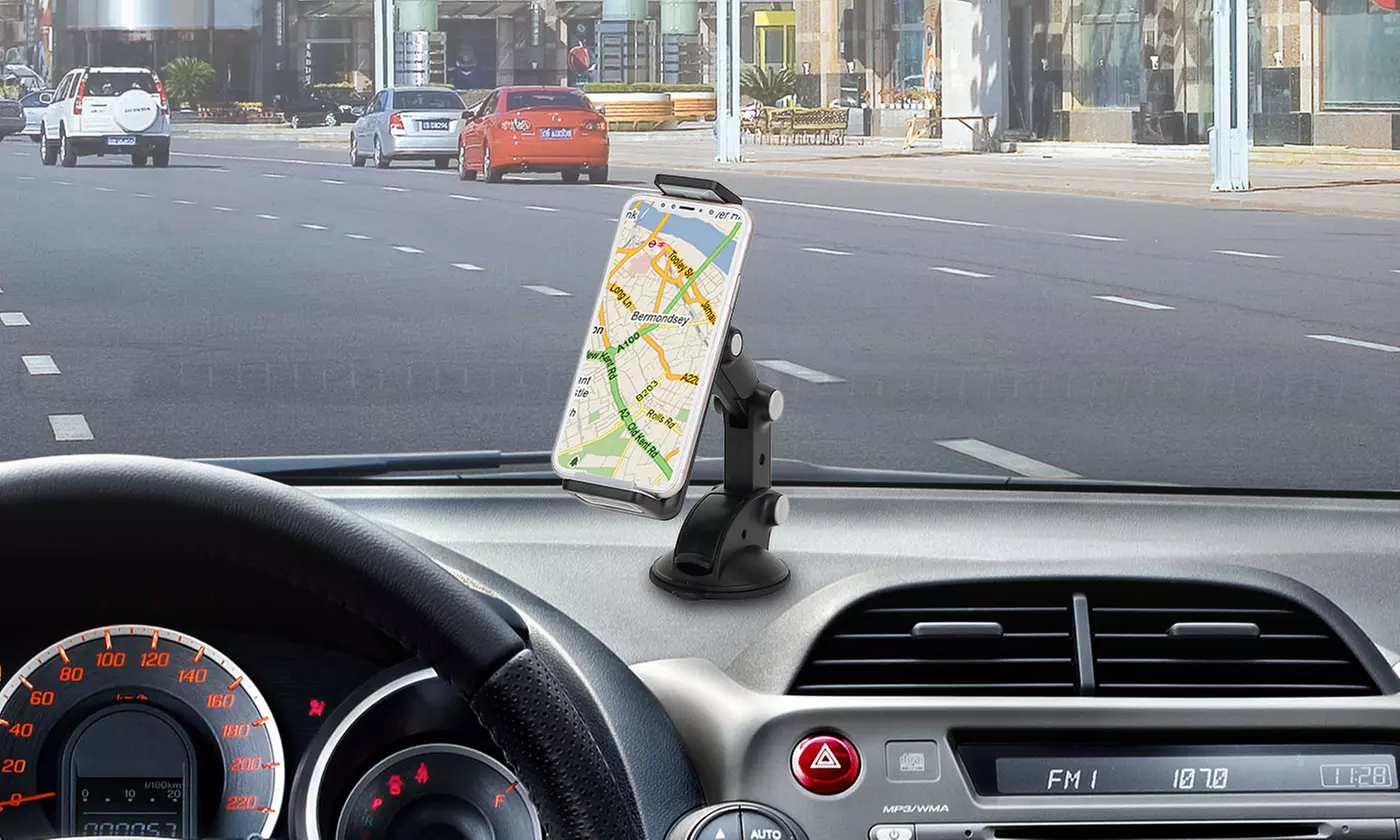 iMounTEK Car Phone/GPS/Tablet Stand Holder, Dashboard/Windshield Mount - Primary Image