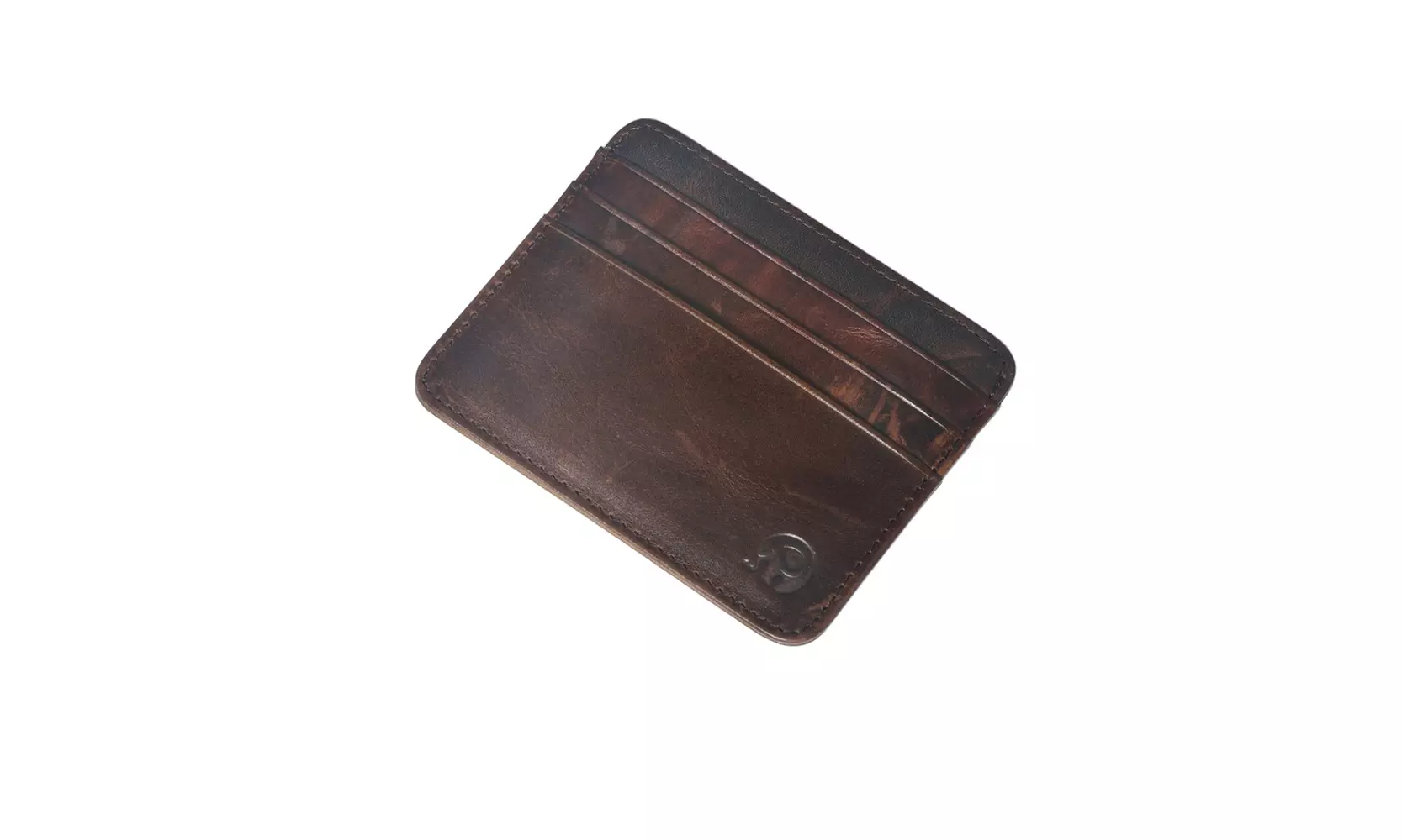 Mens Slim Minimalist Front Pocket Wallet Genuine Leather Credit Card ID Holder  - Second Medium