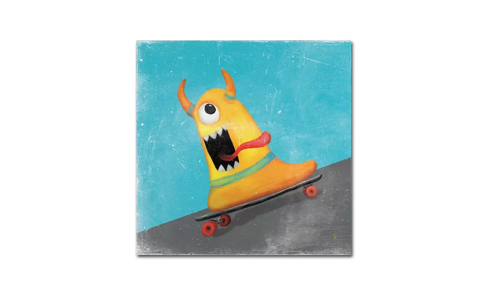 Sarah Adams 'Xtreme Monsters IV' Canvas Art - Primary Image