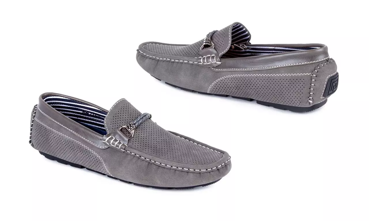 Miko Lotti Men's Driving Shoes with Buckle