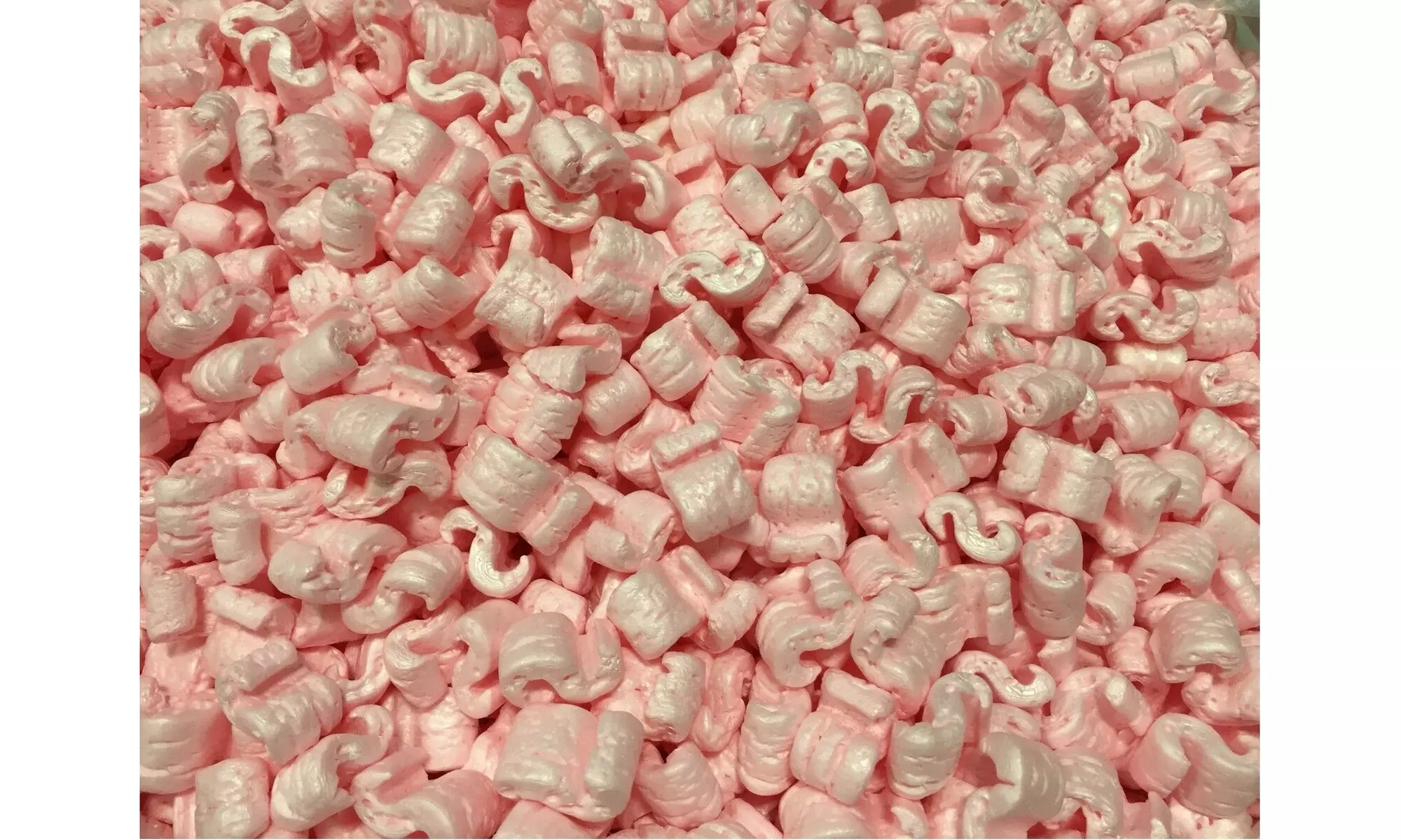 Packing Peanuts Shipping Anti Static Loose Fill Cushioning 3 Cubic Feet Pink - Primary Image