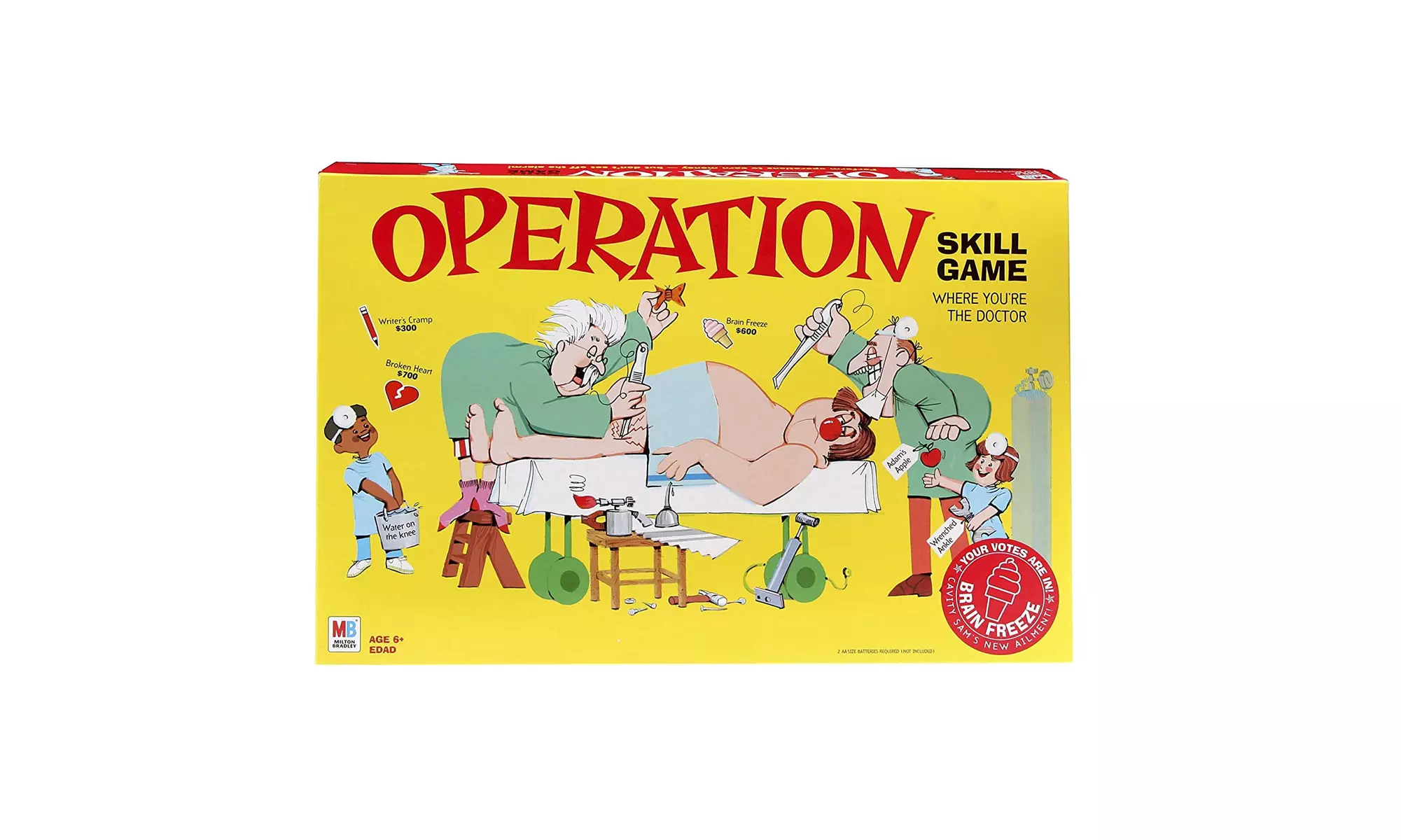 Operation Electronic Board Game With Cards Kids Skill Game - Primary Image