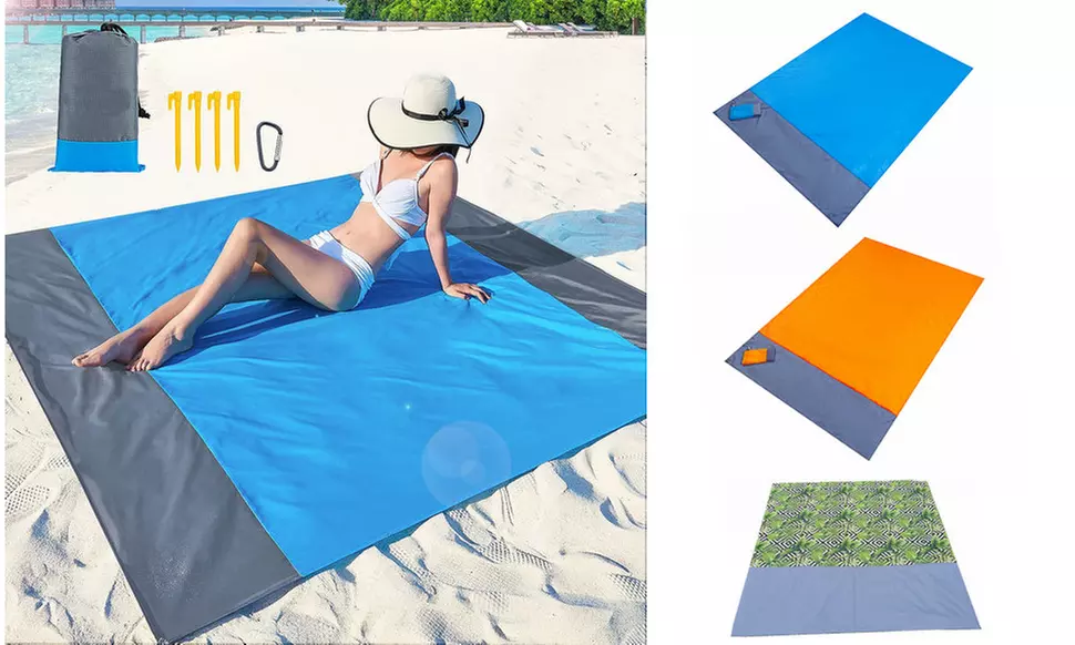 79"x83" Sandproof Outdoor Mat Blanket for Picnic Beach Camping Hiking