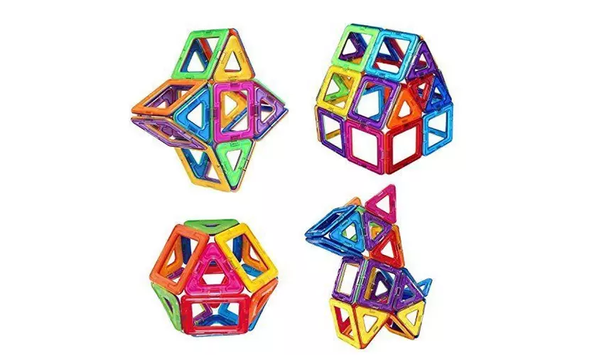 Magplayer 100 pcs  Magnetic Tiles Building Blocks Toys for Kids Sets - Primary Image