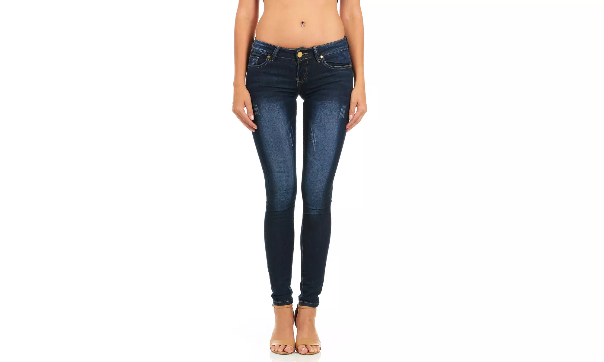 CG Jeans Juniors Low-Rise Skinny Denim Jeans - Primary Image