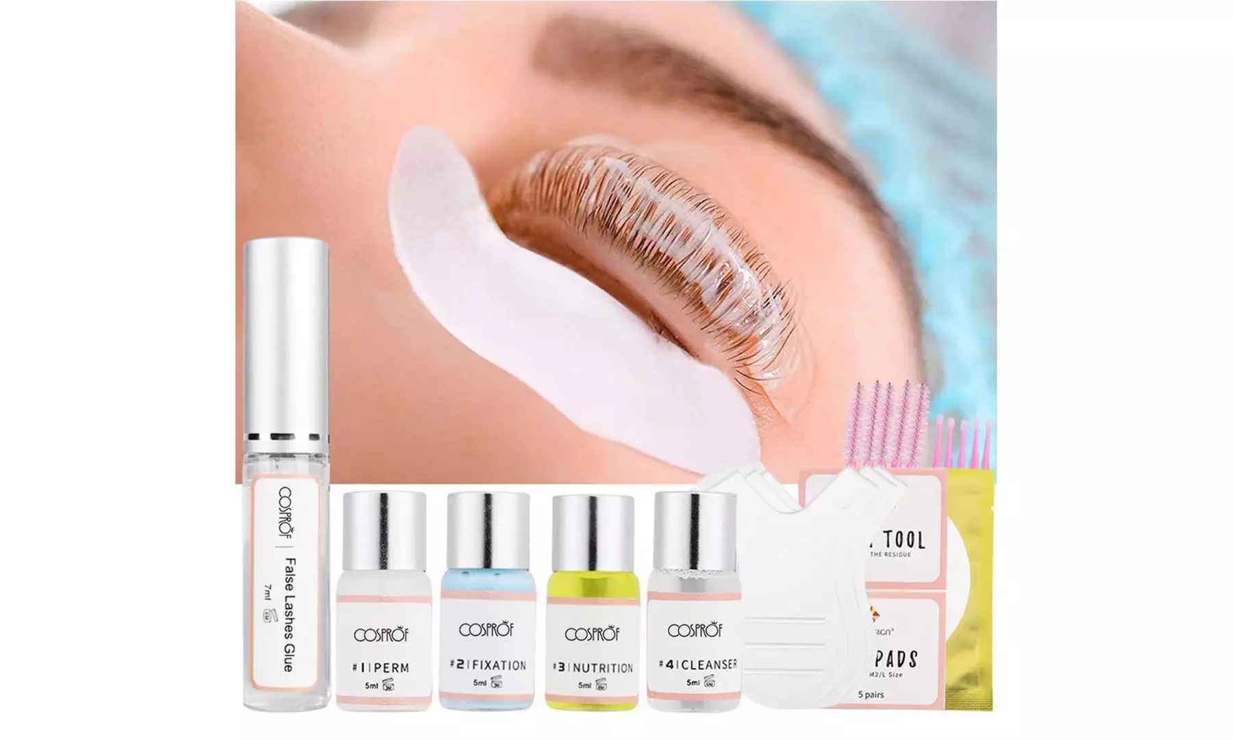 2 Pack Lash Lift Kit Eyelash Perming Kit Includes Eye Accessories Gift for Women
