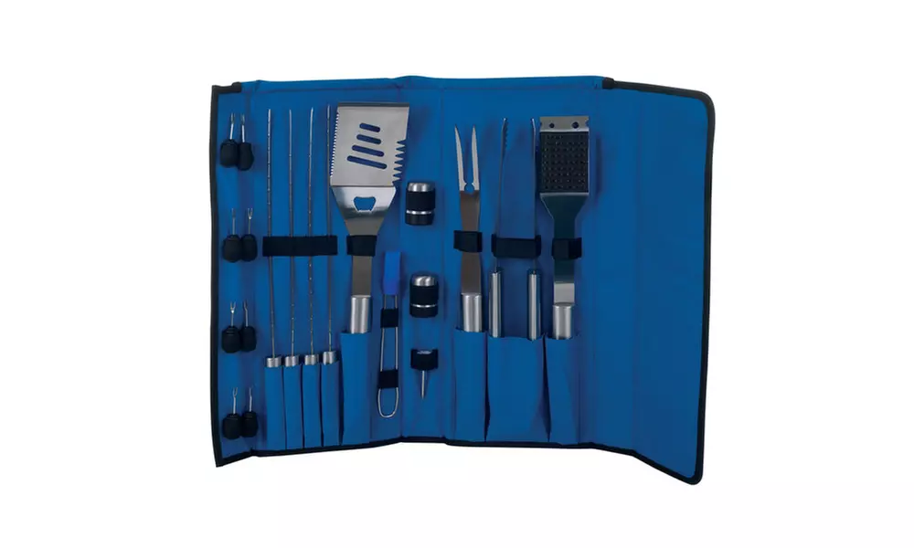 Whetstone 20 Piece Stainless Steel BBQ Grill Set with Case - Primary Image