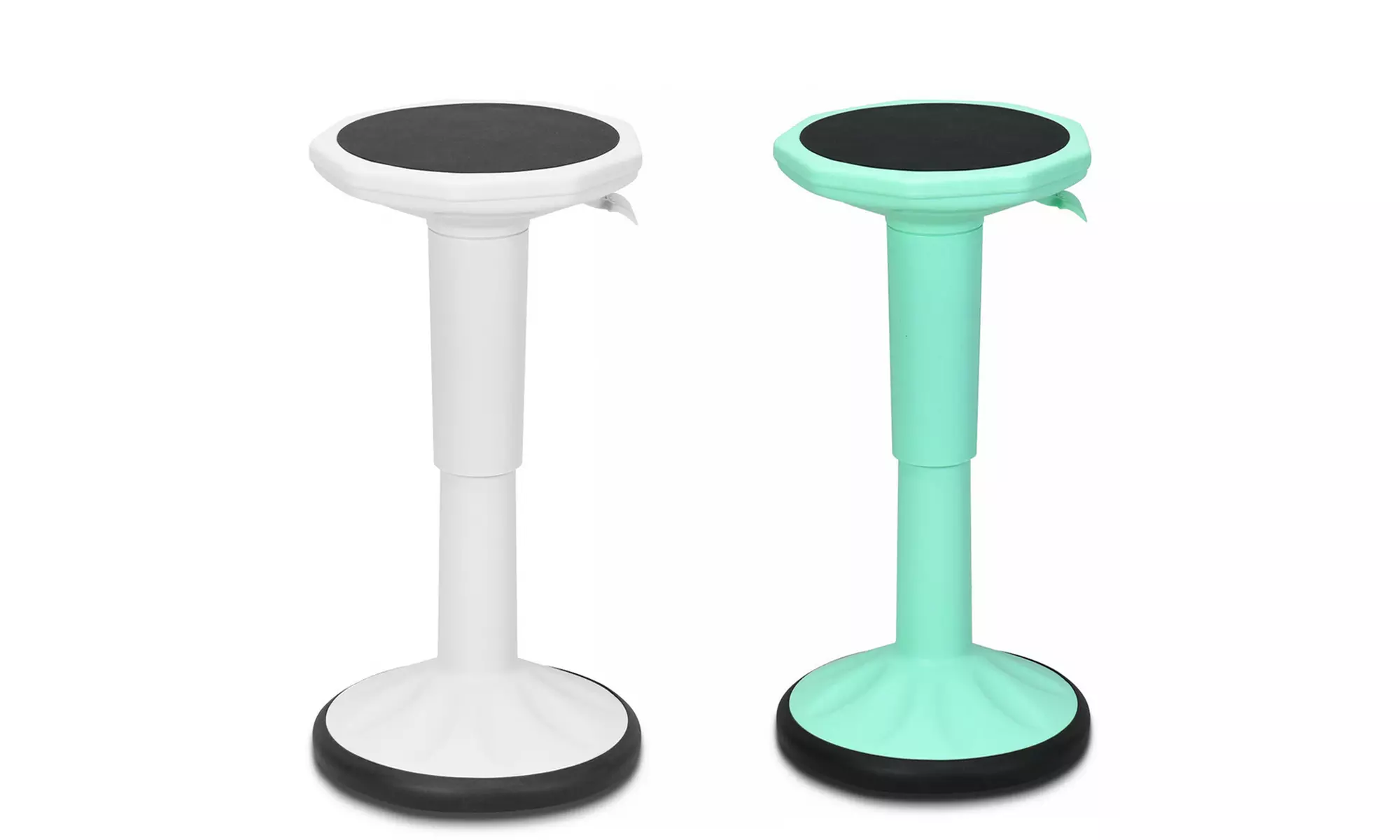 Costway Wobble Chair Height Adjustable Active Learning Stool Sitting Green/White - Primary Image