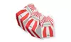 1000 Paper Popcorn Standalone Bags, 2.4 oz, Red & White Striped, 9" x 5" x 3"