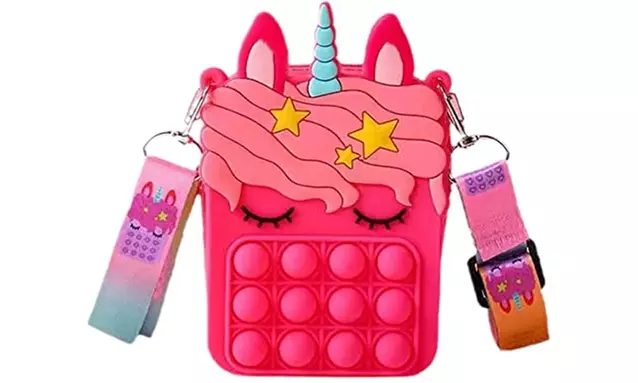 Unicorn Pop It Purse  - Second Medium