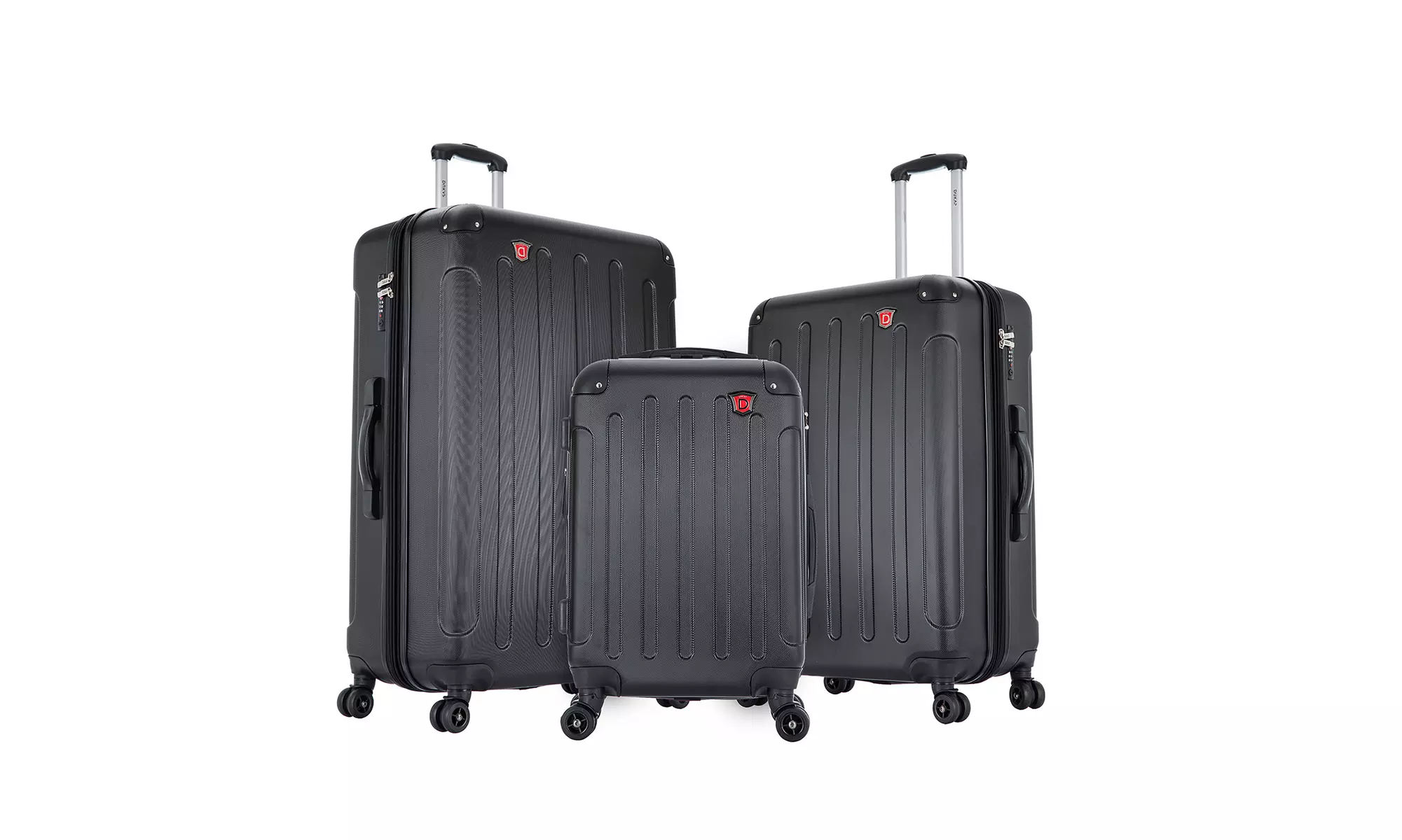 Three-Piece DUKAP Intely Smart Hardside Luggage Set 20"/28"/32"