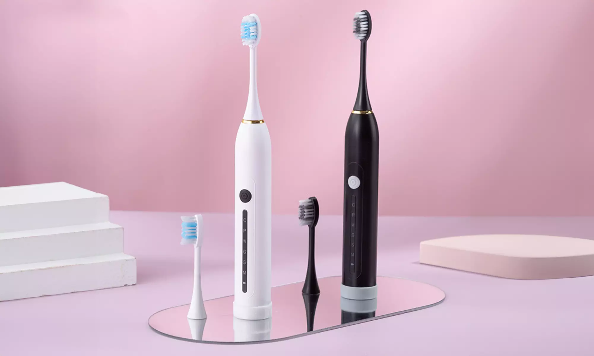 Electric Sonic Toothbrush with 6 Cleaning modes and 8 Brush Heads