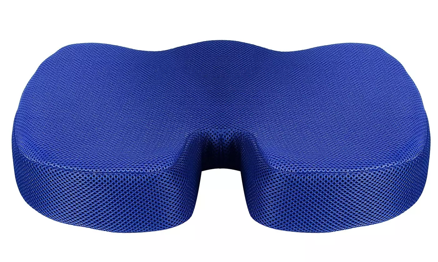NewHome Memory Foam Seat Cushion for Coccyx, Sciatica & Back Support