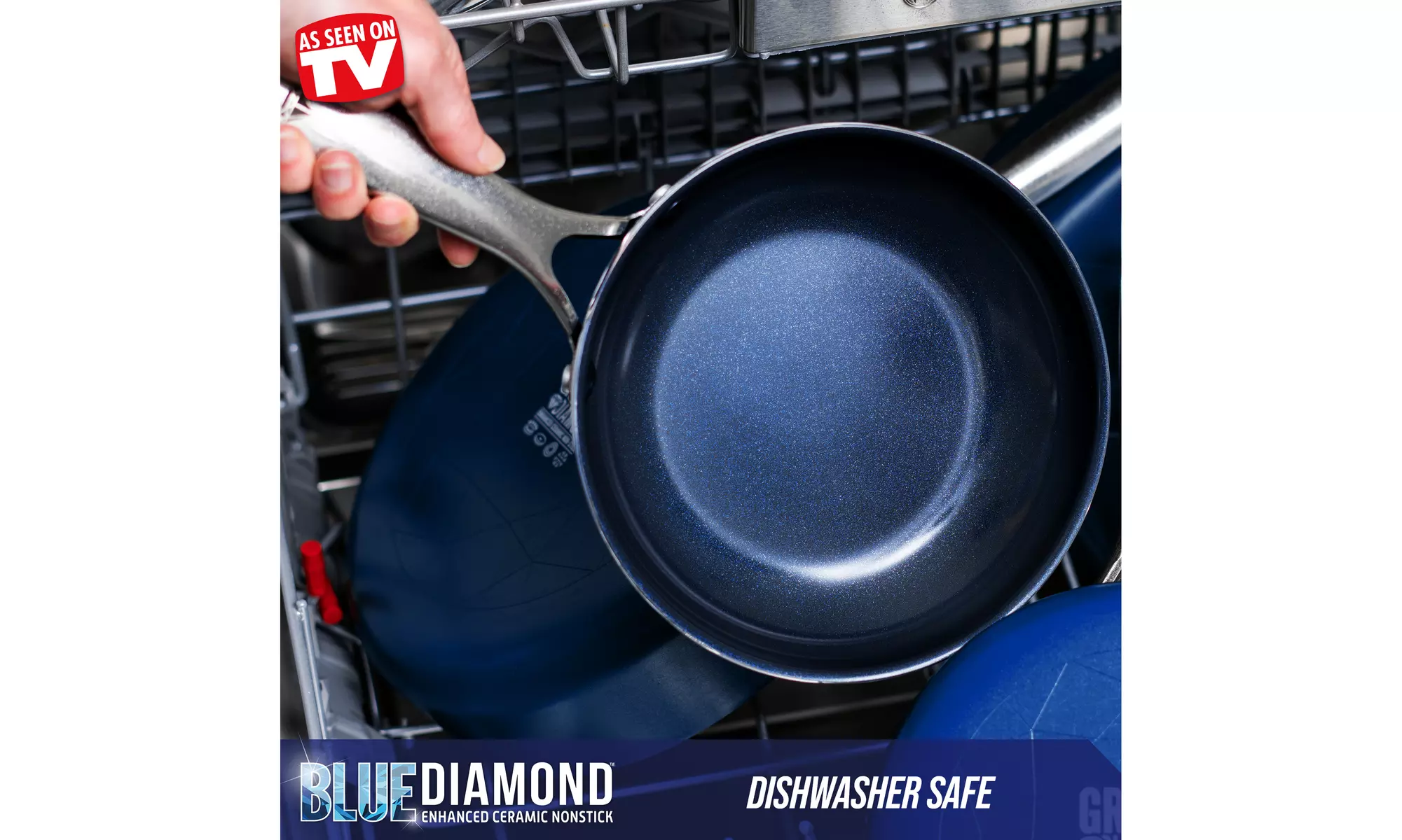 Blue Diamond 20 Piece Ceramic Nonstick Cookware Set - Second Medium