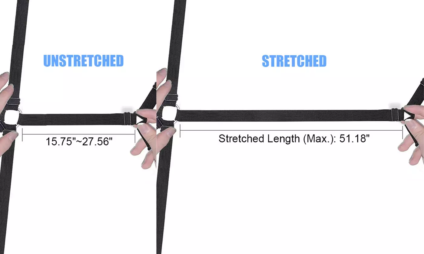 Bed Suspender Straps Mattress Fastener 6 Sides Holder Grippers Sheet Clips 