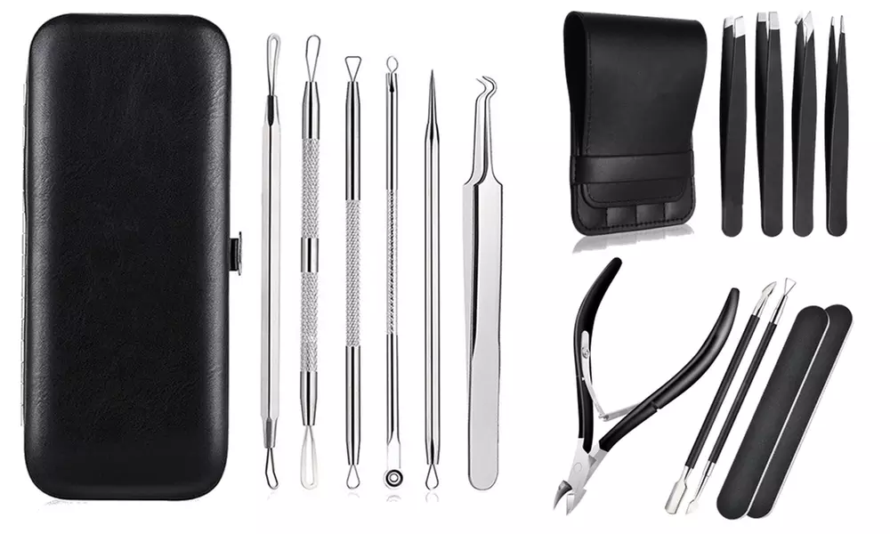 Professional Stainless Steel Tweezers for Eyebrows/Blackhead/Manicure Tools - Primary Image