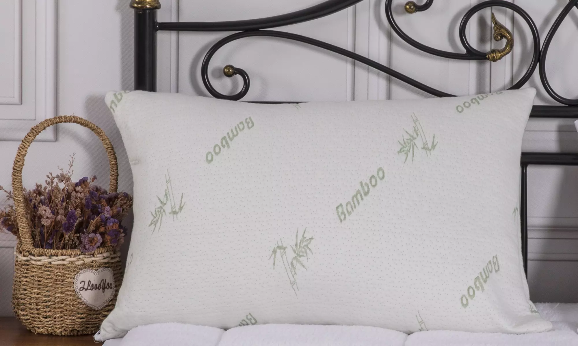Bamboo Memory Foam Pillow with Removable Cover (1 or 2 Pack)