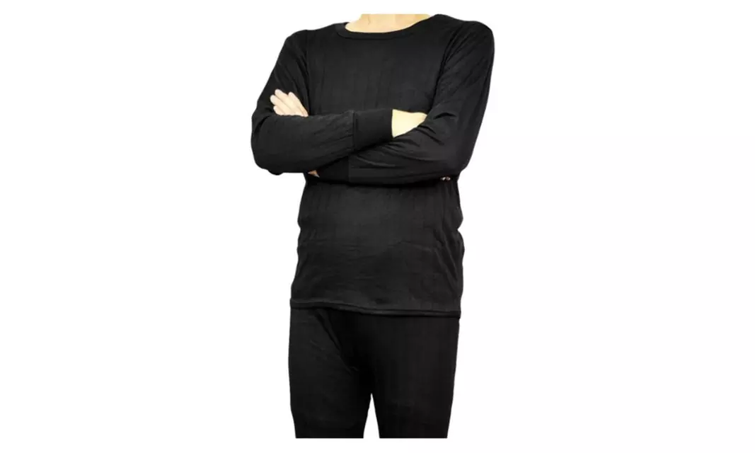Peach Couture Mens Lined Thermal Wear Set (2 Piece) - Primary Image