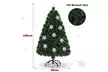 Costway 5' Pre-Lit Fiber Optic Artificial Christmas Tree w/Multi-Color Lights - Second Medium