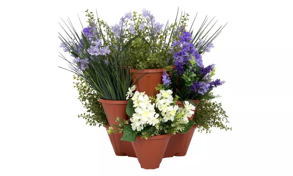 Pure Garden Stackable Planters (Set of 3) - Primary Image