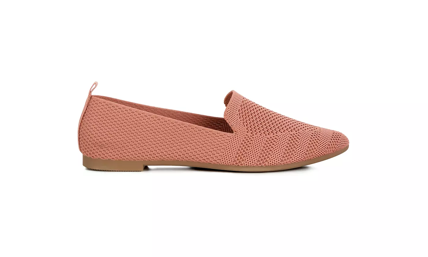 London Rag Akili Knit Textile Solid Flats