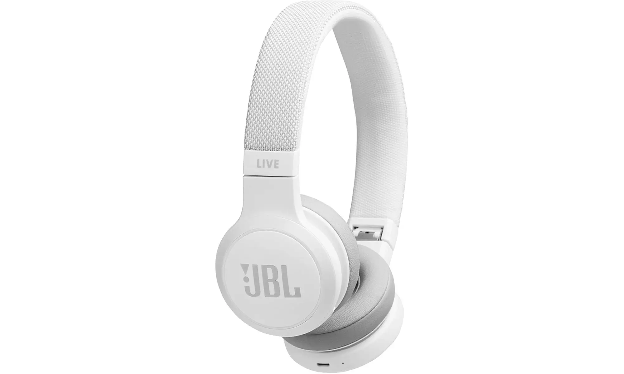 JBL LIVE 400BT Wireless On-Ear Headphones - White - Primary Image