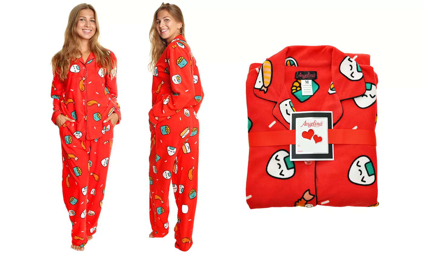 Angelina Women's Cozy Fleece 2-Piece Pajamas (Also in Plus Sizes) - Primary Image