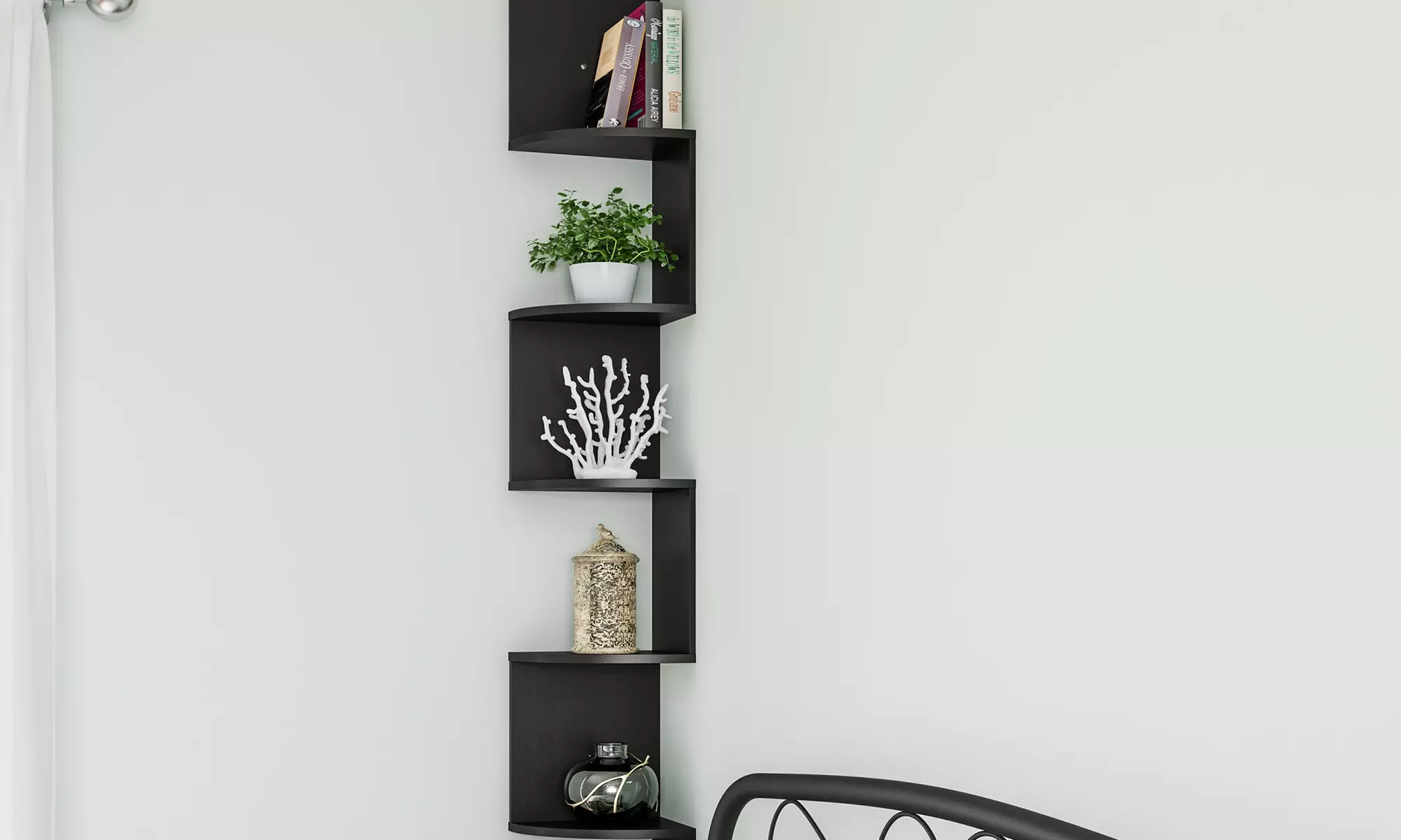 Lavish Home Floating Corner Wall Shelf  - Primary Image